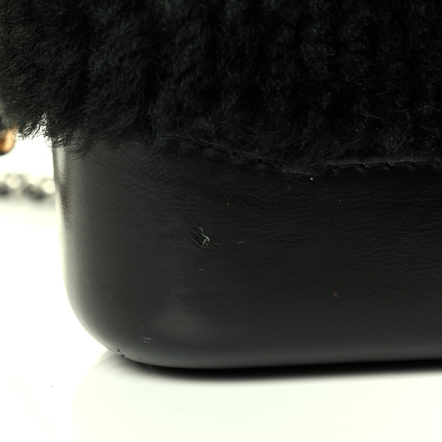 Chanel Shearling Small Gabrielle Hobo Black 5 of 7