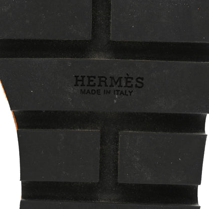 Hermes Calfskin Suede Eze 30 Sandals 36 Naturel 6 of 10
