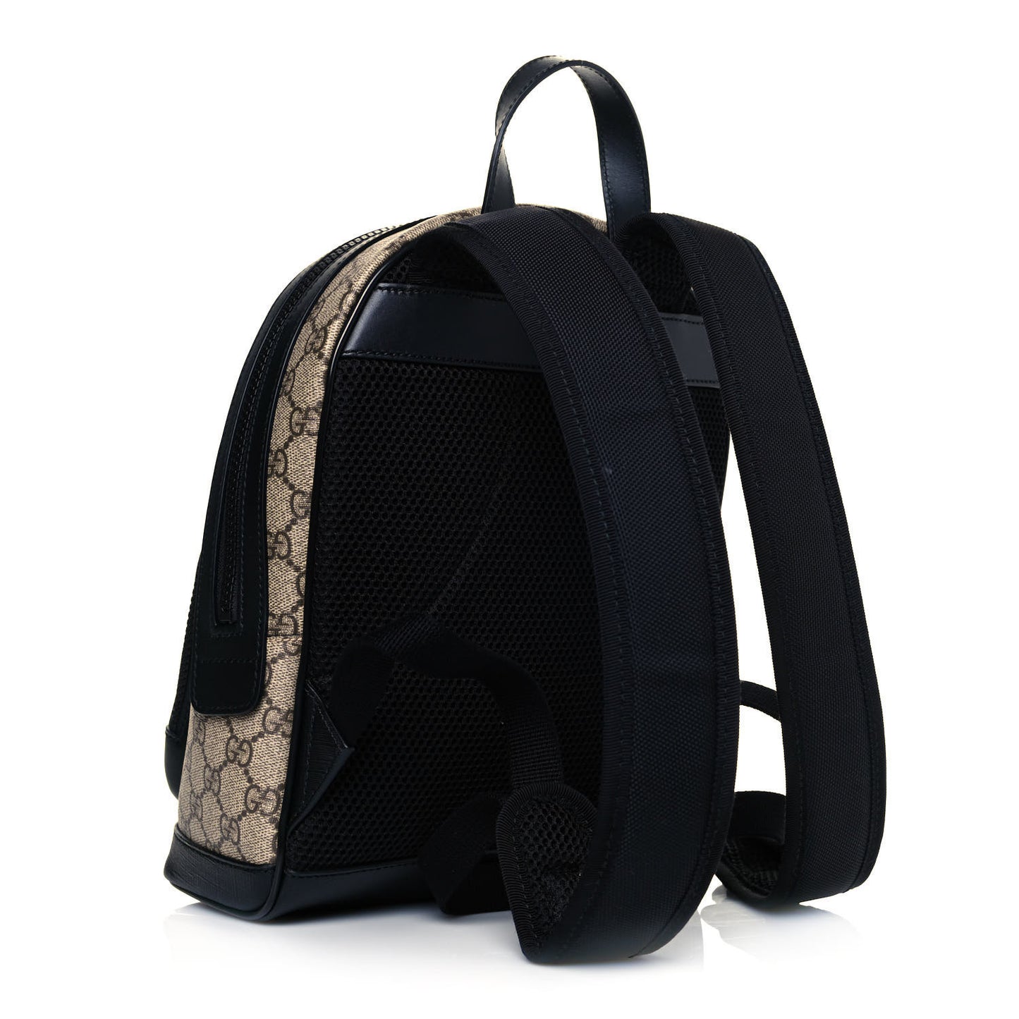 GG Supreme Monogram Small Eden Day Backpack Black