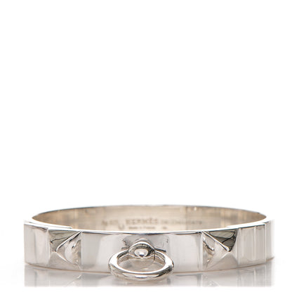 Hermes Sterling Silver PM Collier De Chien Bracelet SH 1 of 5
