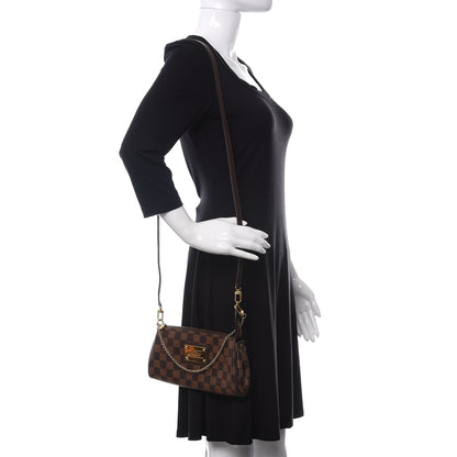 Louis Vuitton Damier Ebene Eva Clutch 2 of 10