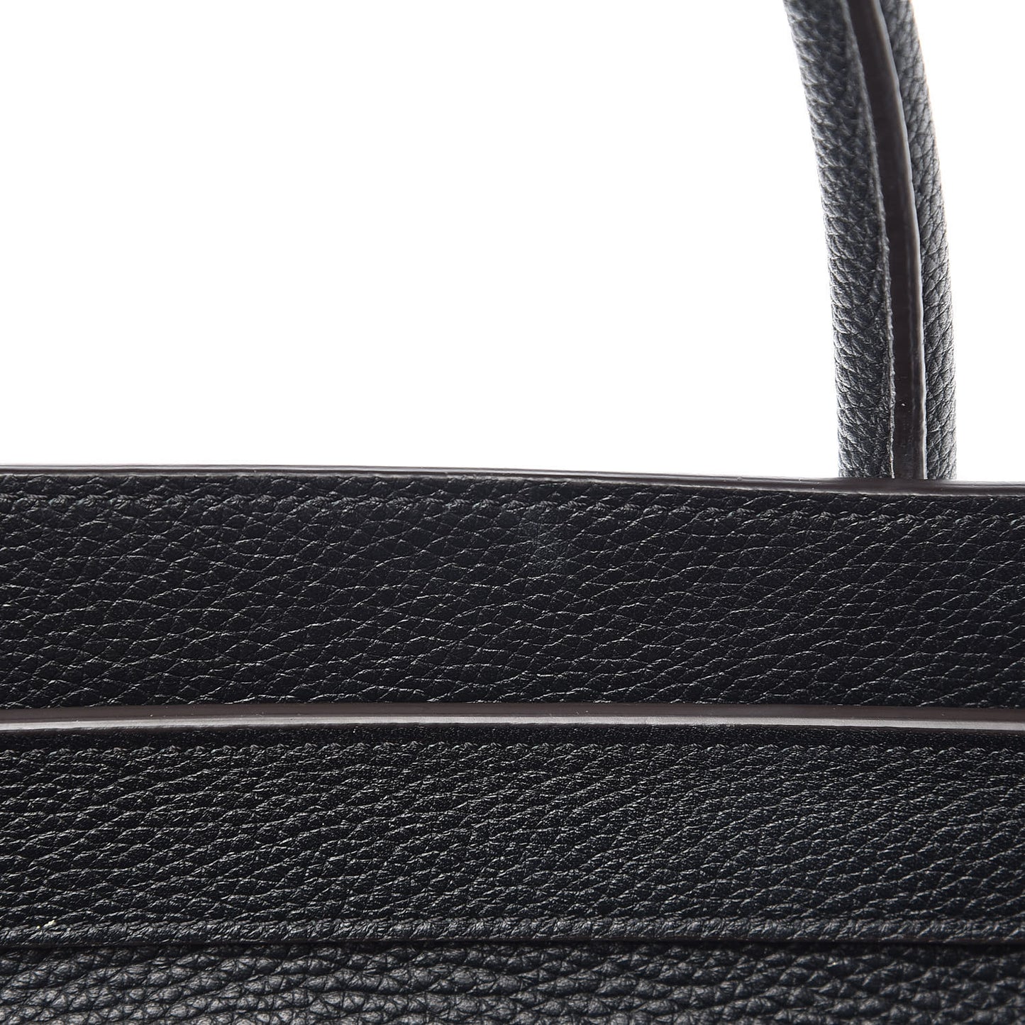 Drummed Calfskin Mini Luggage Black