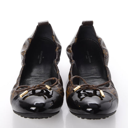 Louis Vuitton Monogram Flirty Ballerina Flats 42 Black 2 of 7