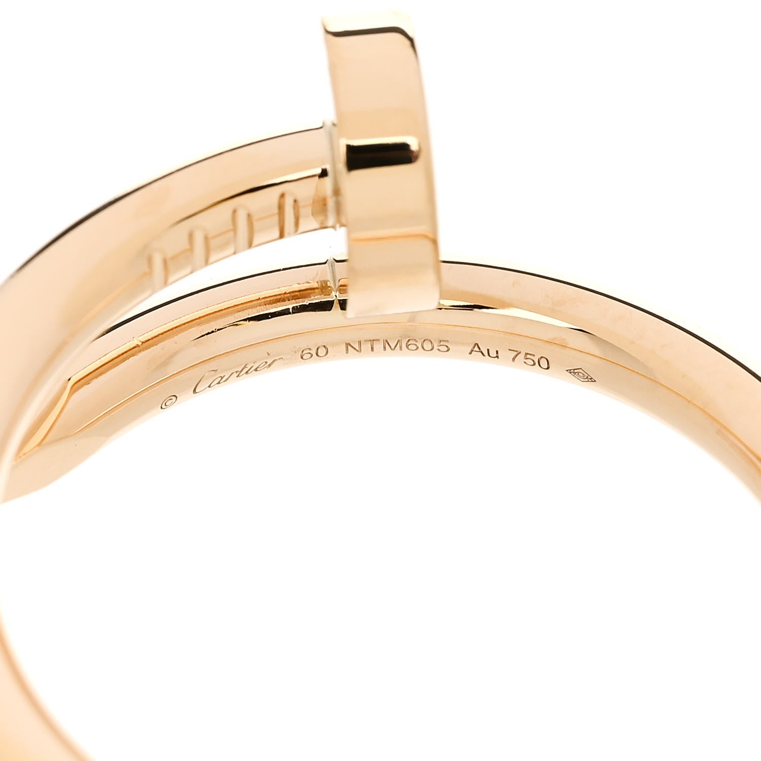 Cartier 18K Yellow Gold Juste Un Clou Ring 60 9 5 of 6