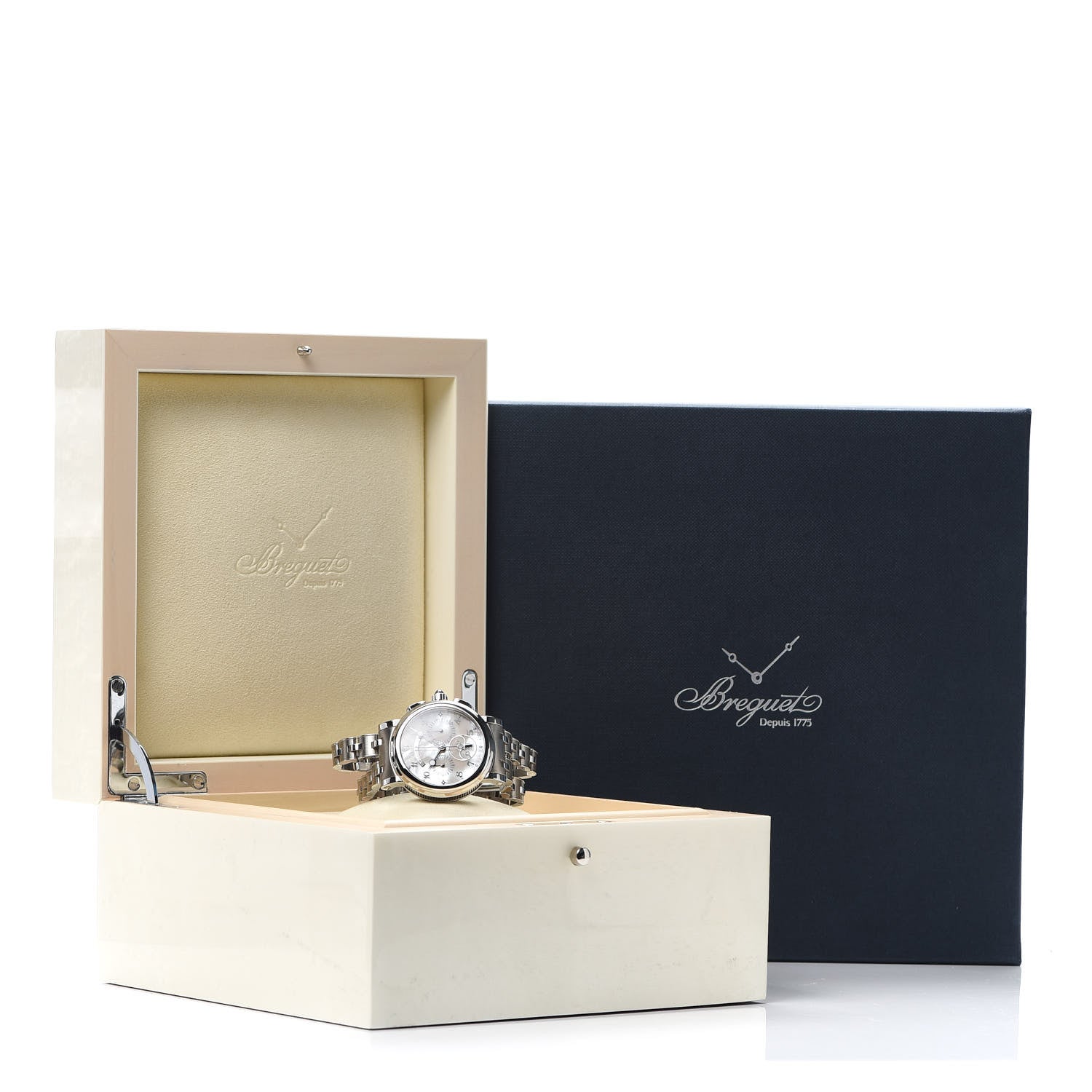 Breguet Stainless Steel Mother of Pearl 35mm Marine Automatic Watch 8827ST/5W/SM0 6 of 6