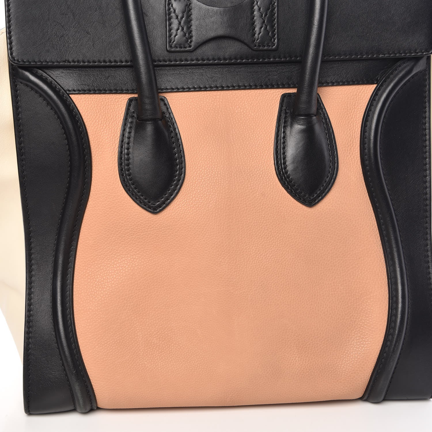 Celine Velluto Calfskin Mini Tri-Color Luggage Flesh 13 of 13