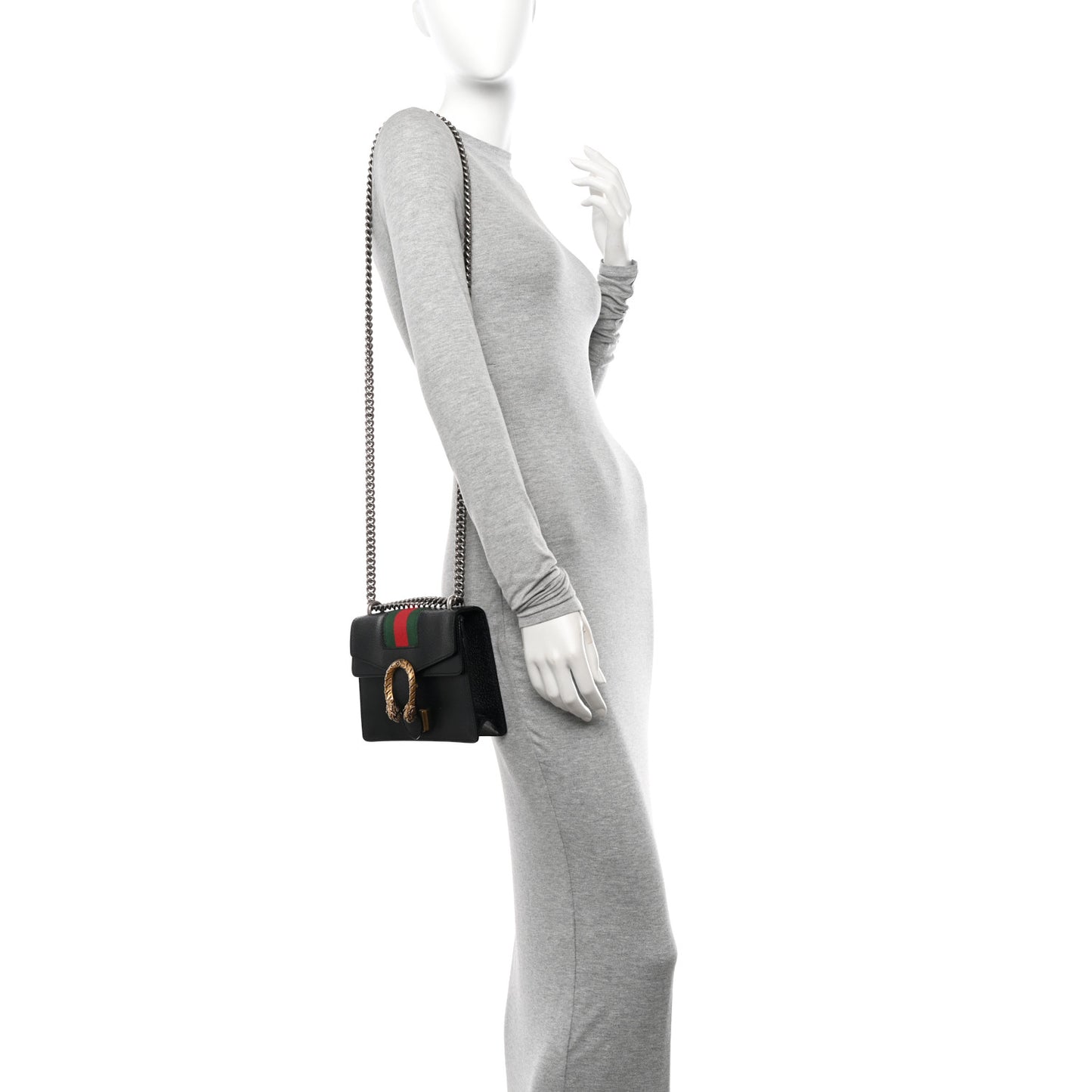 Calfskin Web Mini Dionysus Shoulder Bag Black