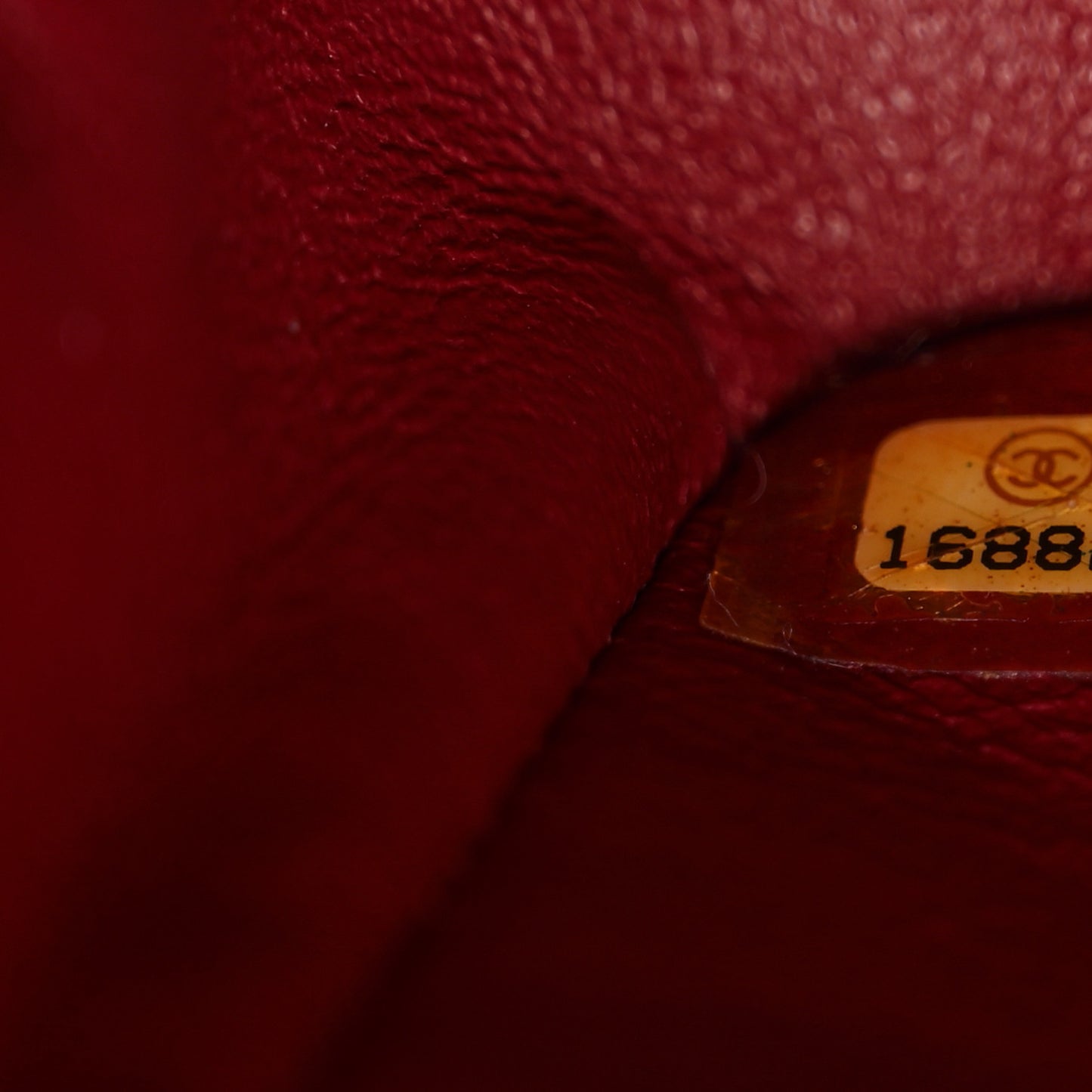 Caviar Quilted Medium Double Flap Dark Red