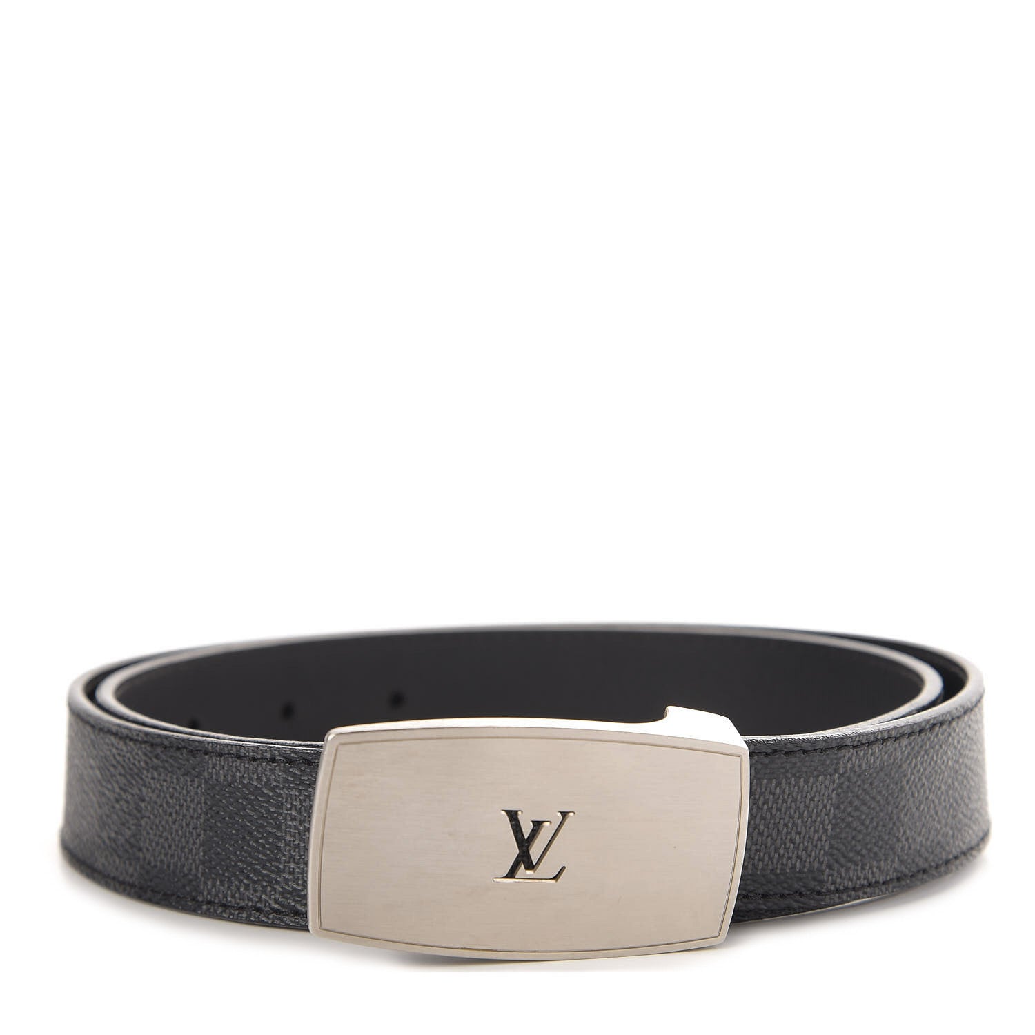 Louis Vuitton Damier Graphite LV Cut Long Reversible Belt 85 34 1 of 5