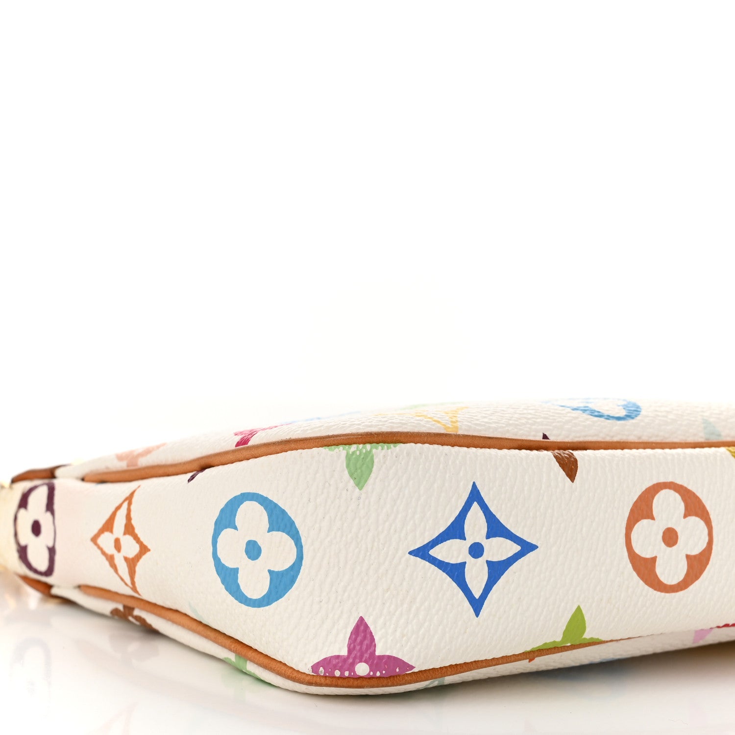 Louis Vuitton Monogram Multicolor Pochette Accessories White 8 of 10