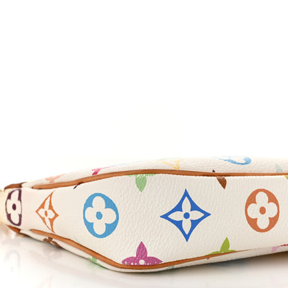 Louis Vuitton Monogram Multicolor Pochette Accessories White 8 of 10