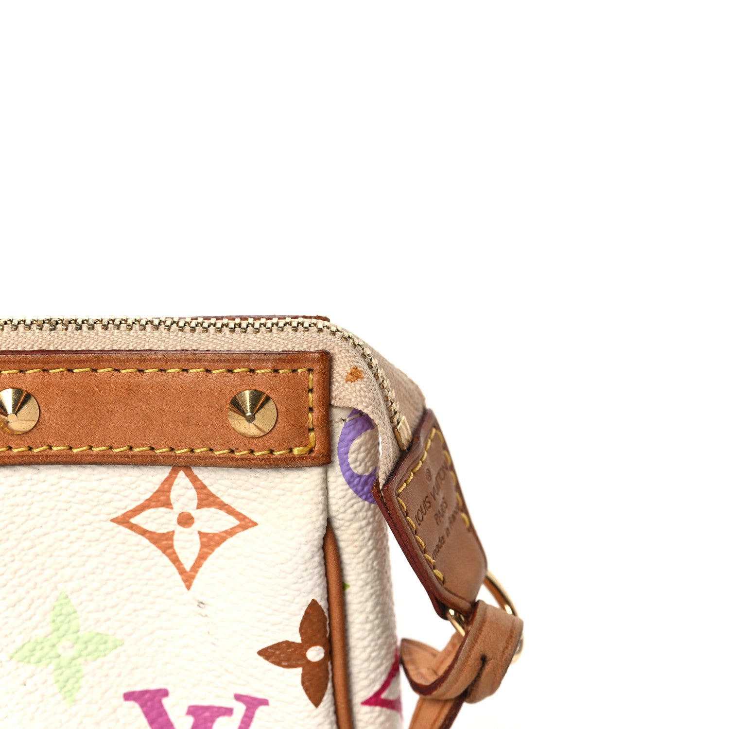 Louis Vuitton Monogram Multicolor Pochette Accessories White 9 of 9