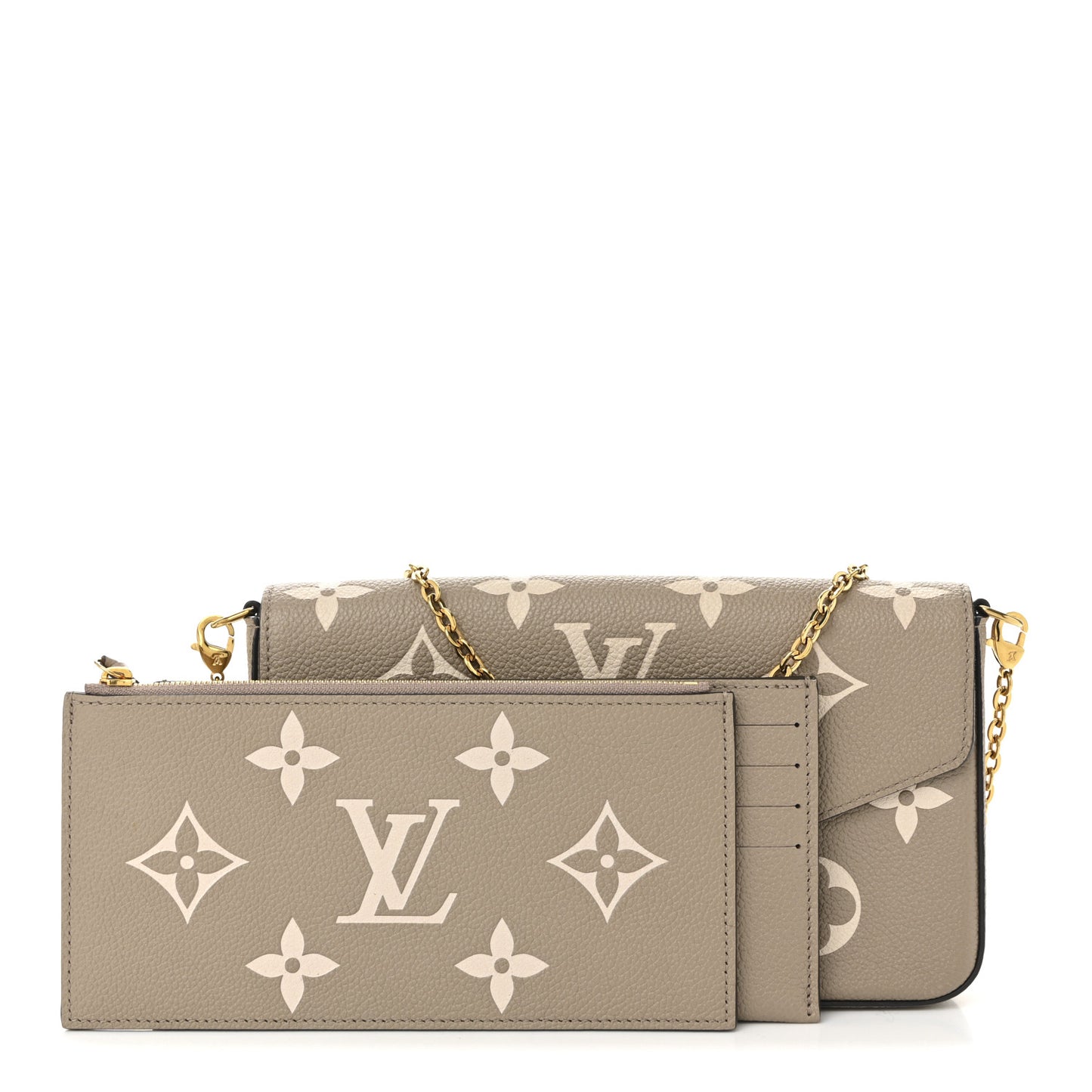 Empreinte Monogram Giant Felicie Pochette Tourterelle Creme