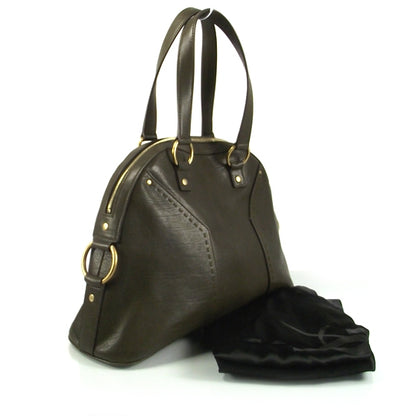 Saint Laurent Leather Muse Olive 3 of 11