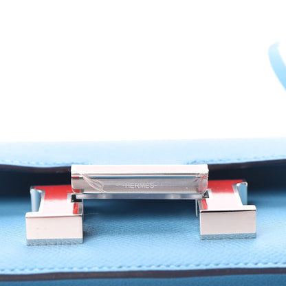 Hermes Epsom Constance 18 Bleu Du Nord Rouge De Coeur 19 of 22