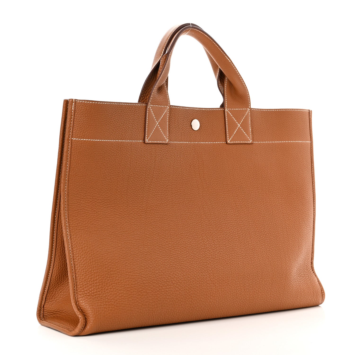 Hermes Togo Front Pocket Tote Gold 3 of 10