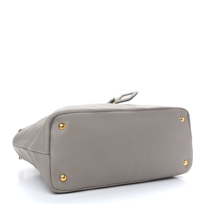 Prada Vitello Daino Chain Shoulder Bag Pomice 4 of 8