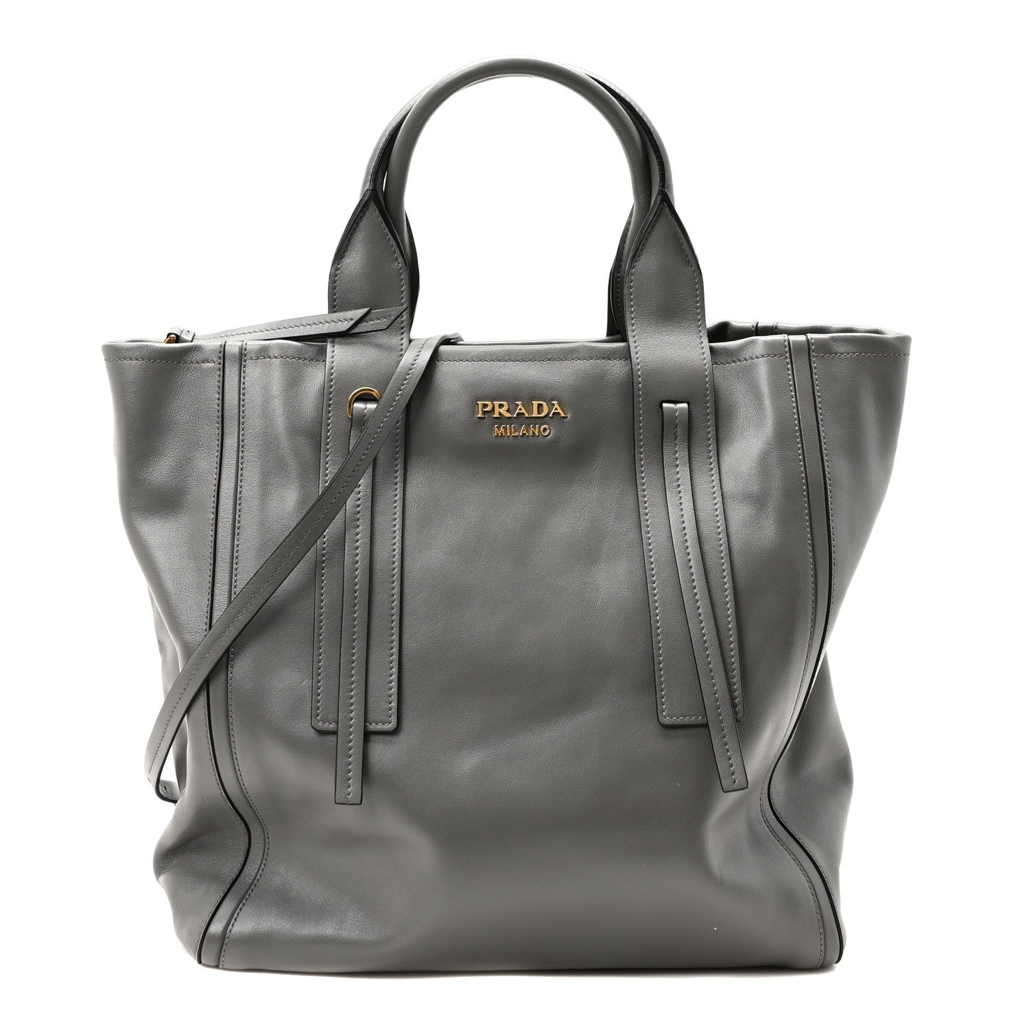 Prada Grace Lux Light Medium Ouverture Shoulder Bag Marmo 1 of 9