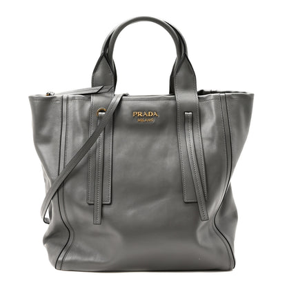 Prada Grace Lux Light Medium Ouverture Shoulder Bag Marmo 1 of 9