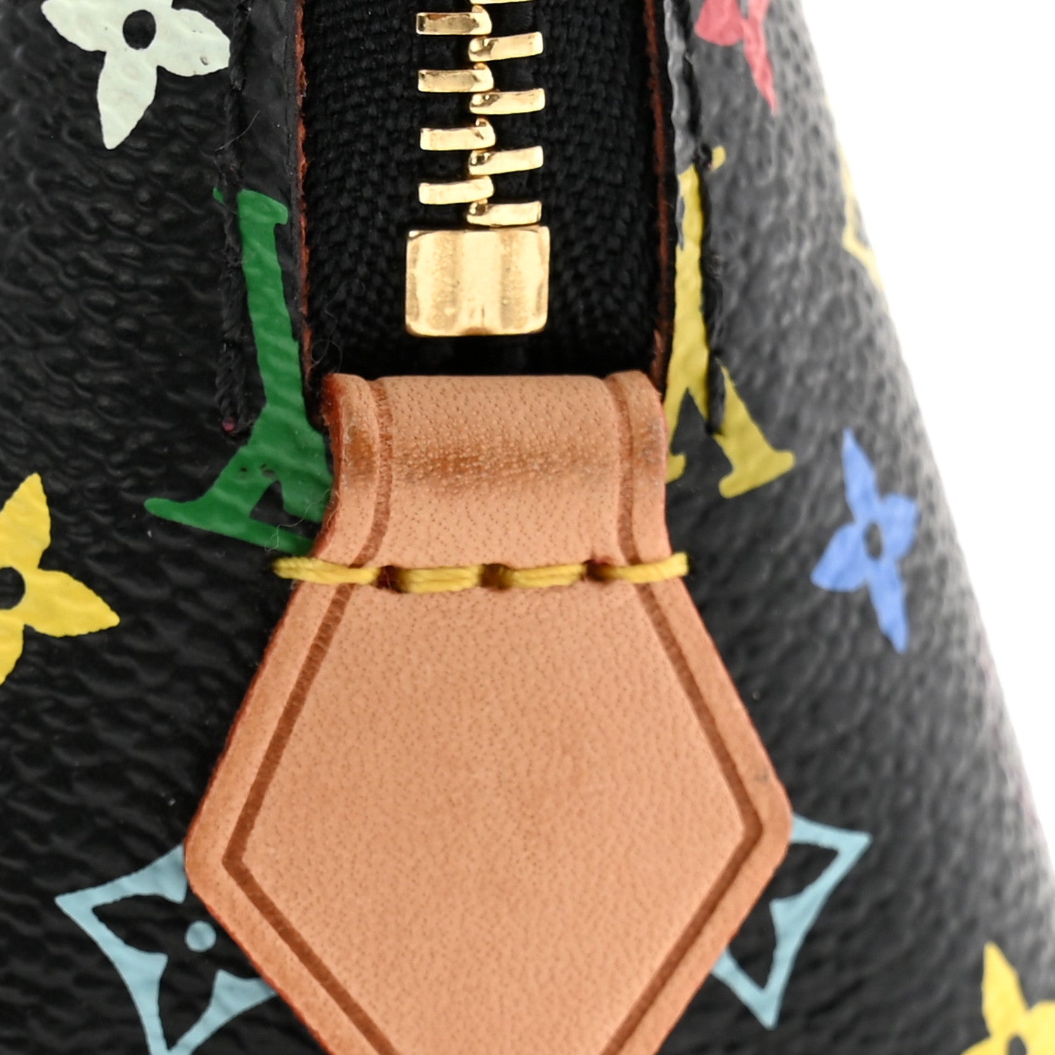 Louis Vuitton Monogram Multicolor Cosmetic Pouch Black Grenade 7 of 7
