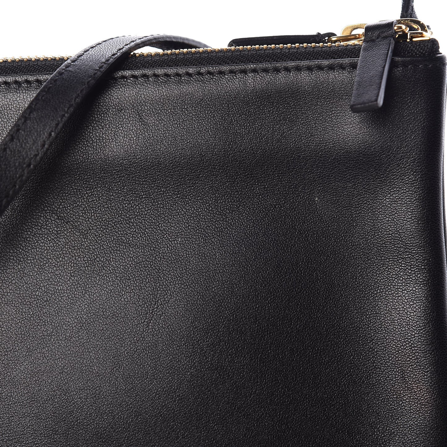 Lambskin Large Trio Crossbody Bag Black