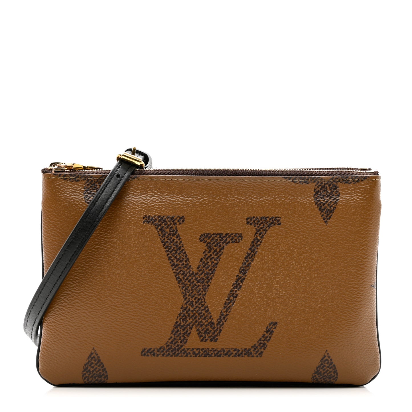 Reverse Monogram Giant Double Zip Pochette