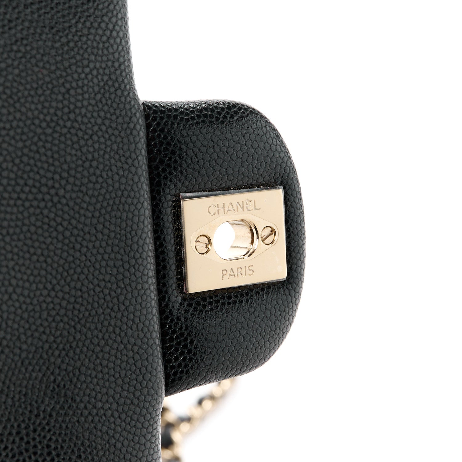 Chanel Caviar Quilted Mini Retro Twist Top Handle Flap Black 8 of 13