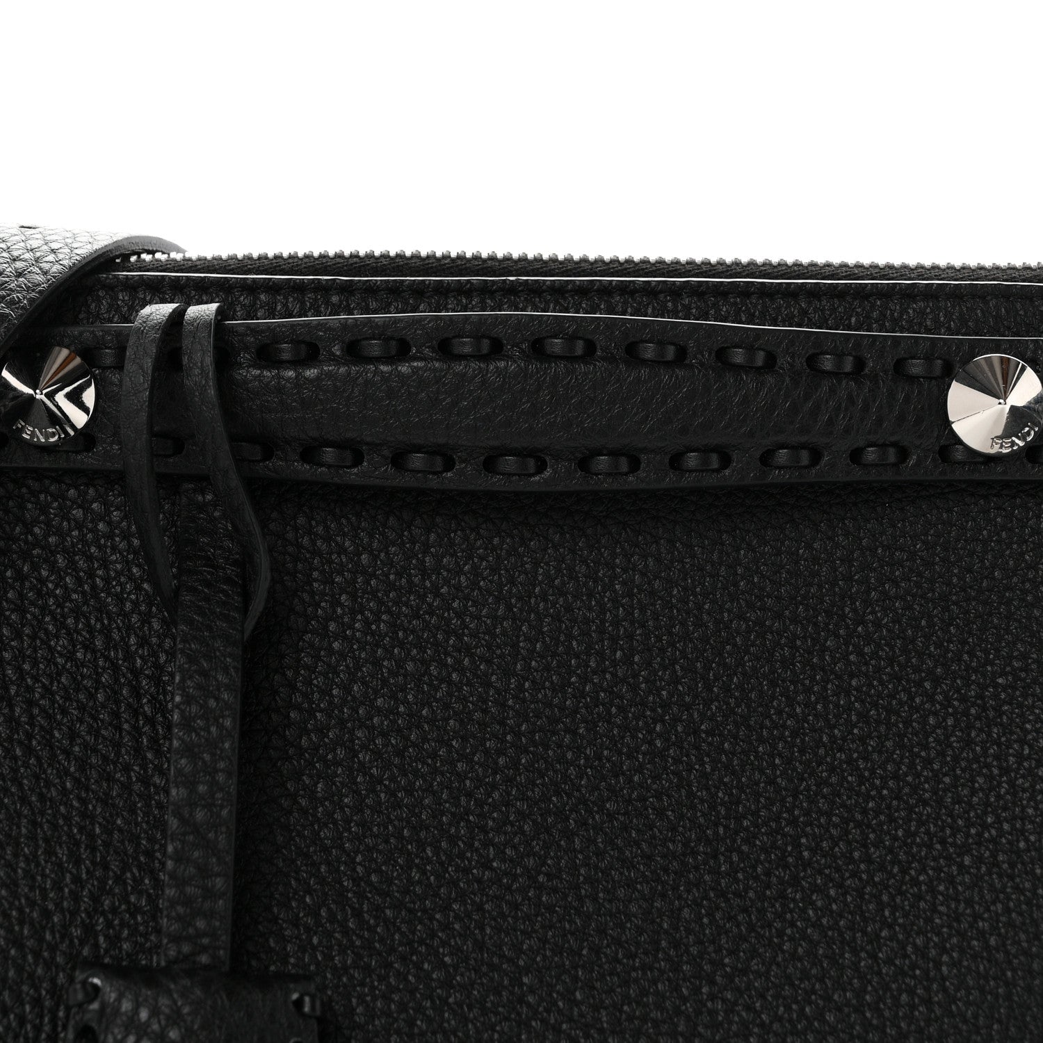 Fendi Cuoio Romano Selleria Medium By The Way Boston Bag Black 7 of 10