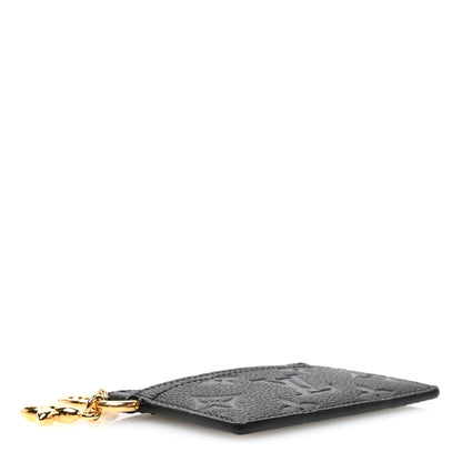 Louis Vuitton Empreinte Monogram LV Charms Card Holder Black 4 of 7