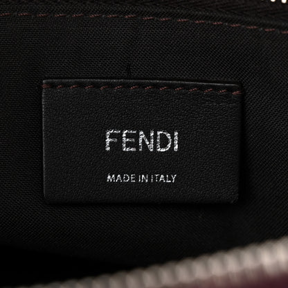 Fendi Vitello Dolce Medium By The Way Boston Bag Latte Camelia Bordeaux 7 of 14