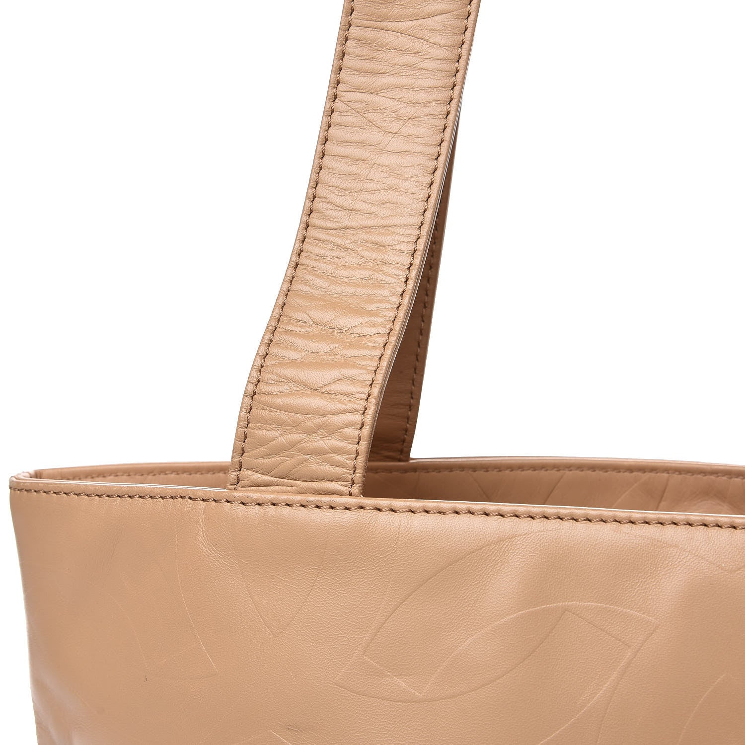 Chanel Lambskin CC Tote Beige 13 of 13