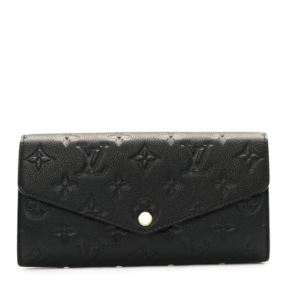 Louis Vuitton Empreinte Sarah Wallet NM Black 1 of 7