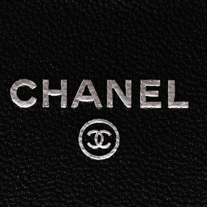 Chanel Lambskin Quilted Tri-Fold Flap Wallet Black 6 of 9