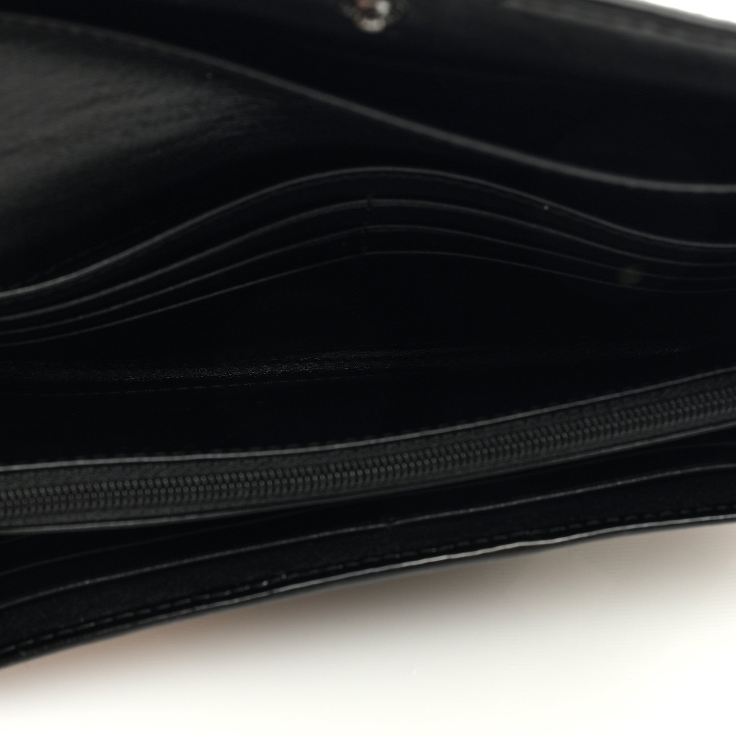 Burberry Patent Nova Check Wallet Black 5 of 6