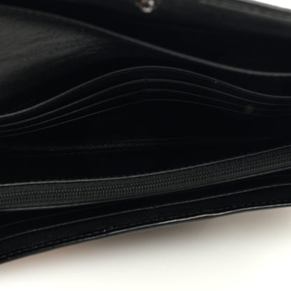 Burberry Patent Nova Check Wallet Black 5 of 6