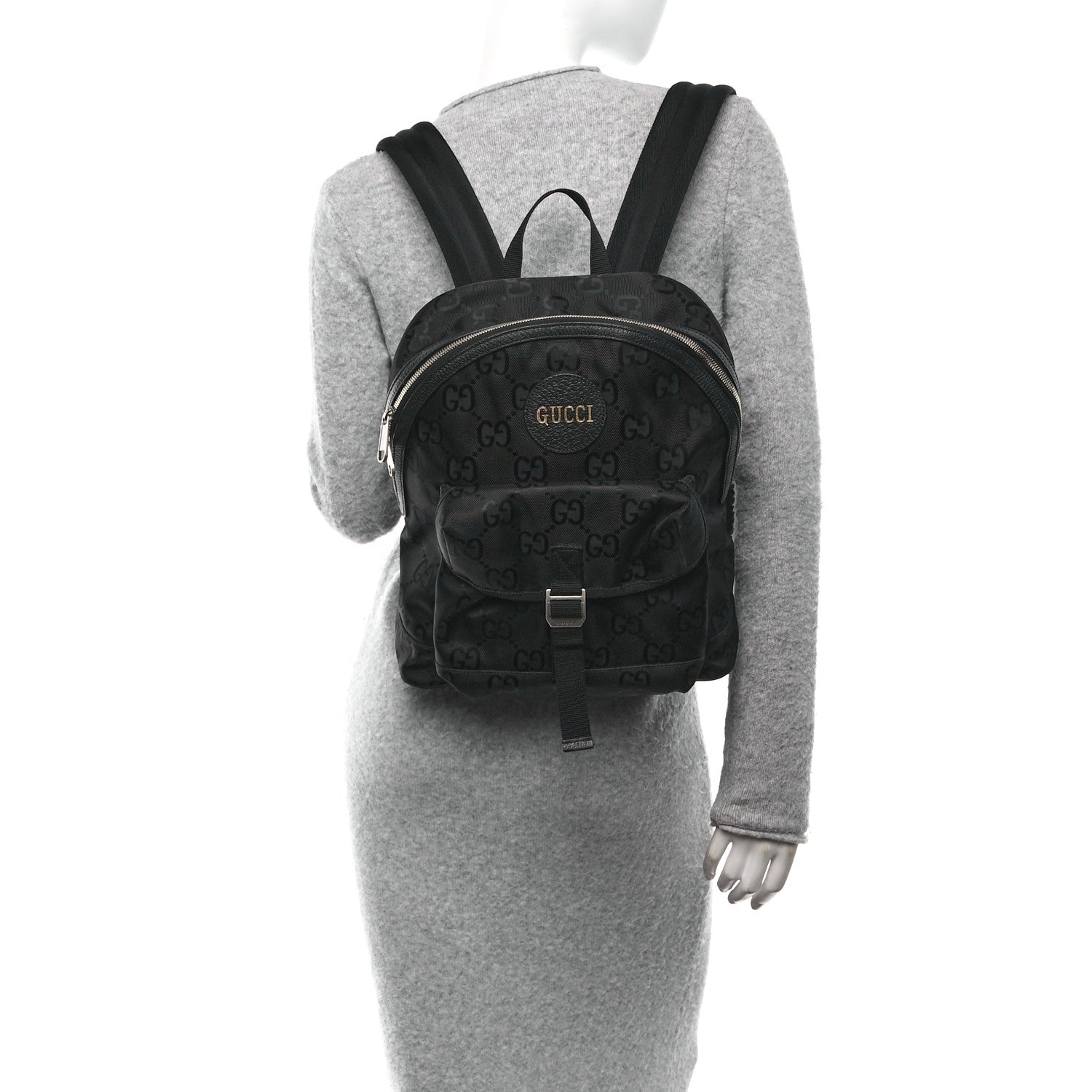 Gucci Econyl Nylon Monogram Off The Grid Backpack Black 1774499