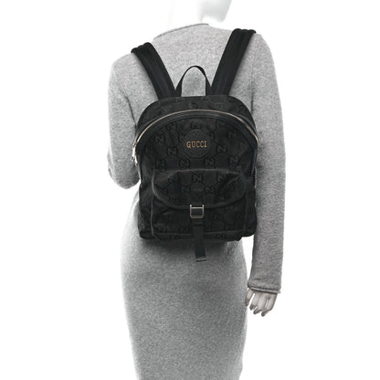 Gucci Econyl Nylon Monogram Off The Grid Backpack Black 2 of 11