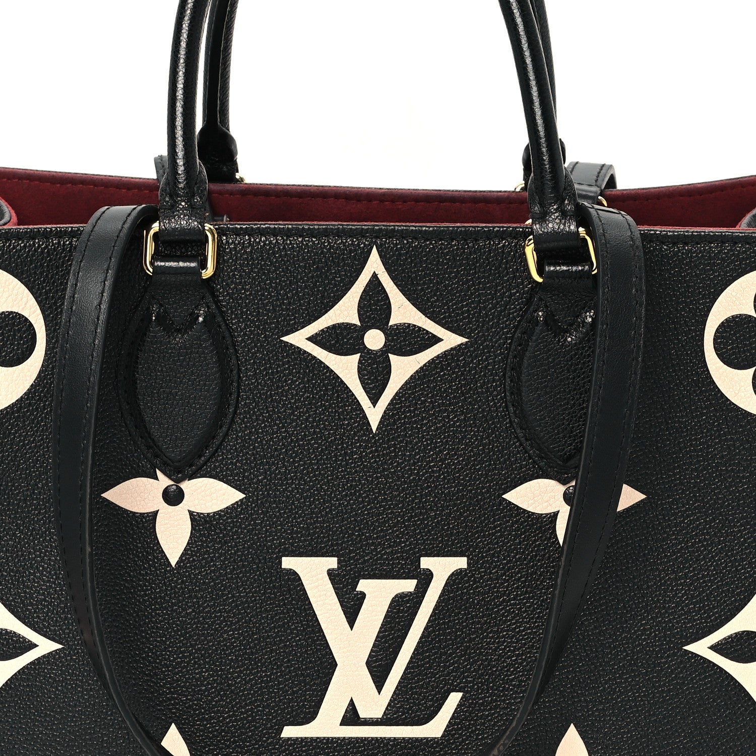 Louis Vuitton Empreinte Monogram Giant Onthego MM Black Beige 6 of 9