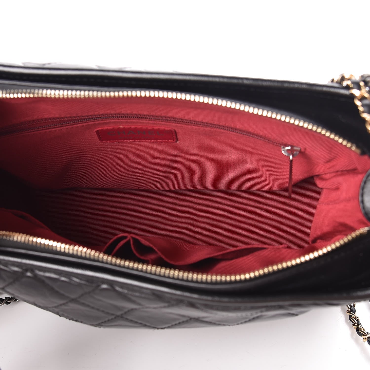 Chanel Aged Calfskin Quilted Medium Gabrielle Hobo Black 5 of 13