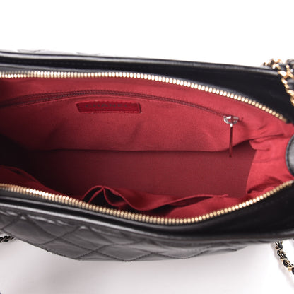 Chanel Aged Calfskin Quilted Medium Gabrielle Hobo Black 5 of 13