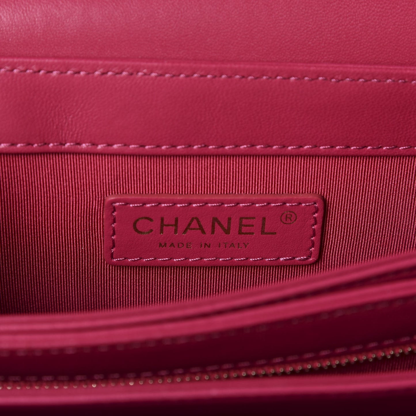 Lambskin Quilted Small Citizen Chic Flap Dark Pink