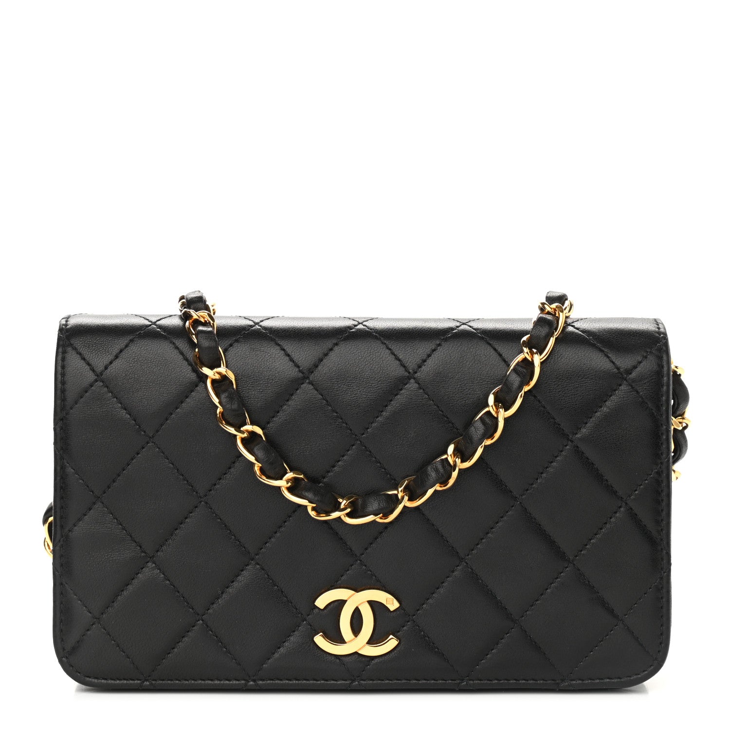 Chanel Lambskin Quilted Mini Flap Black 1 of 10