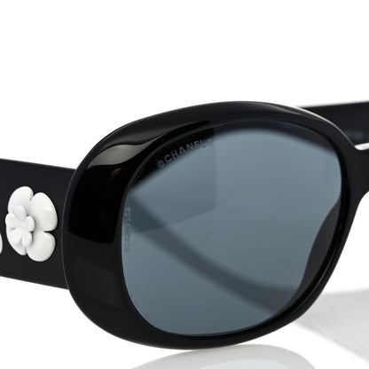 Chanel Acetate Camellia CC Sunglasses 5113 Black 7 of 8
