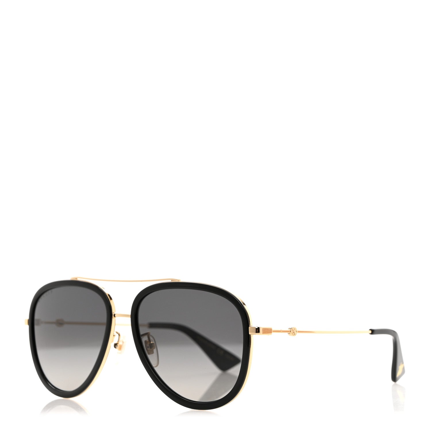 Gucci Metal Aviator Sunglasses GG0062S Black 1 of 8