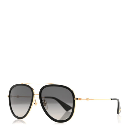 Gucci Metal Aviator Sunglasses GG0062S Black 1 of 8