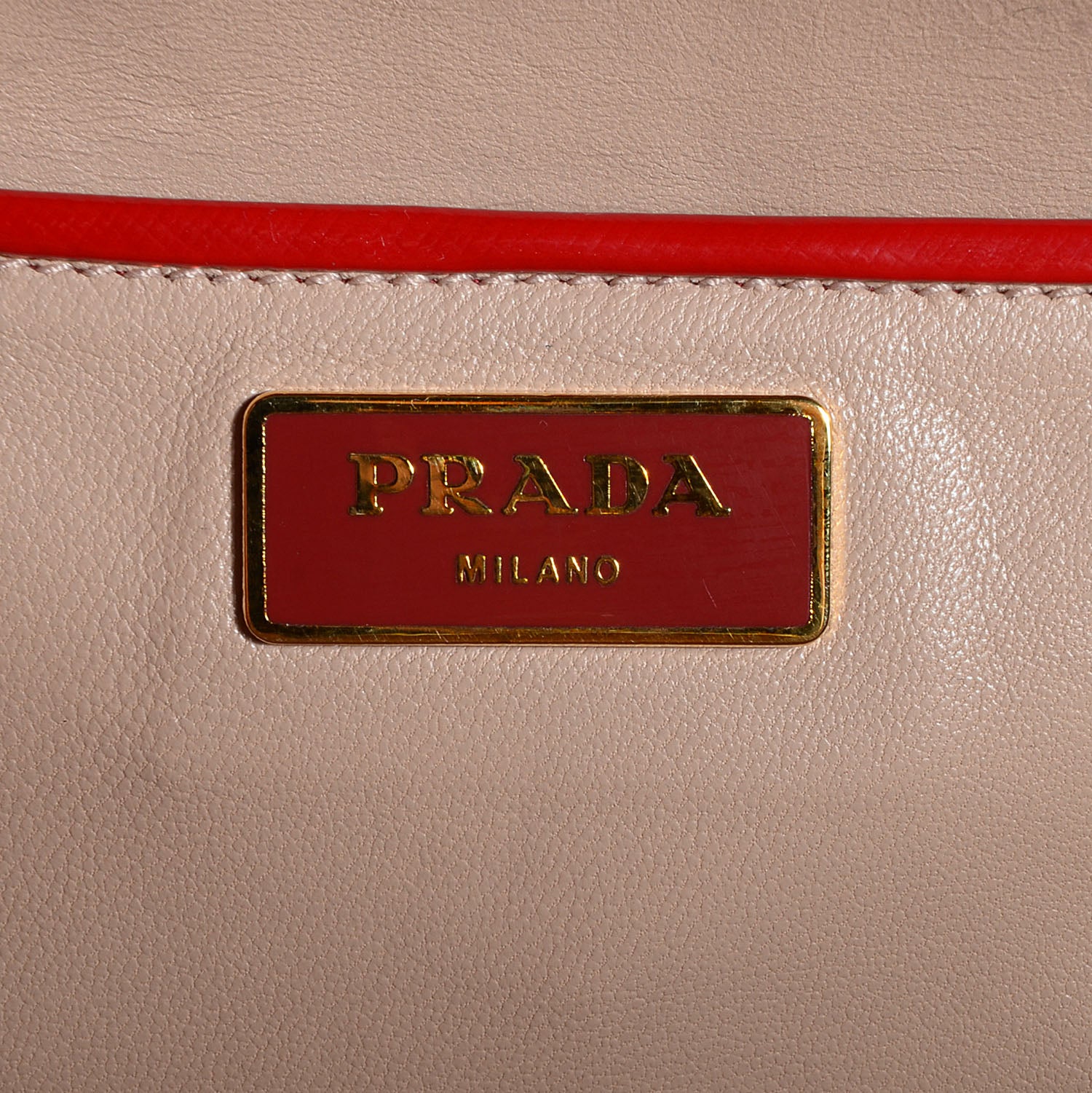 Prada Saffiano Vernice Pyramid Bag Rosso Geranio Black 6 of 9