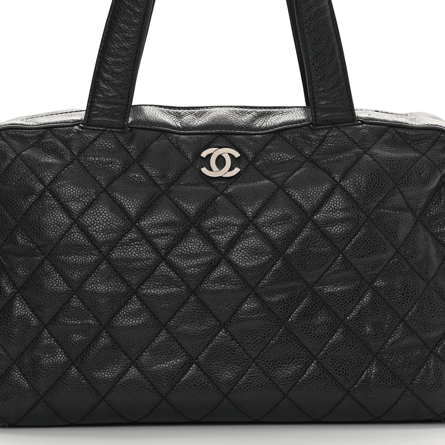 Chanel Caviar Quilted Bowler Black 8 of 14