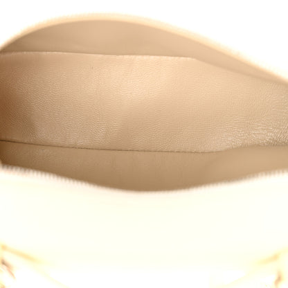 Loro Piana Grained Calfskin L19 Extra Pocket Pouch Whisper White 5 of 9