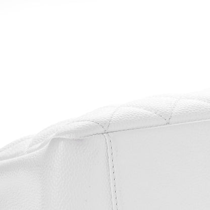 Chanel Caviar Quilted Grand Shopping Tote GST White 12 of 16