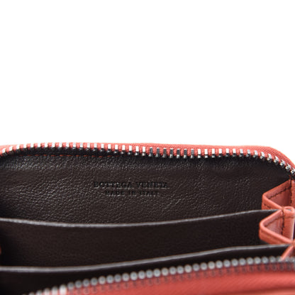 Bottega Veneta Nappa Intrecciato Zip Around Coin Purse Brique 6 of 8